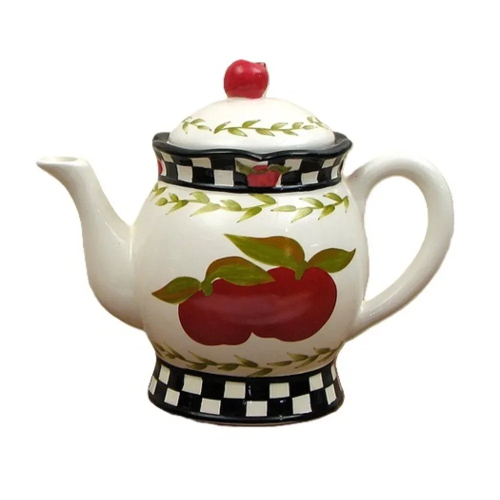 Ceramic Apple Teapot 7 1/4